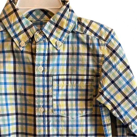 CARTERS NEW NWT BOYS COTTON PLAID TOP DRESS SHIRT EASTER TWINS SIZE 2 2T - Picture 2 of 4